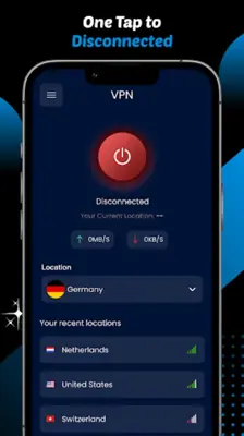 Blue VPN - VPN Proxy Master android App screenshot 1