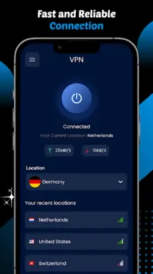 Blue VPN - VPN Proxy Master android App screenshot 2